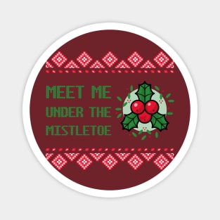 Mistletoe xmas Christmas Magnet